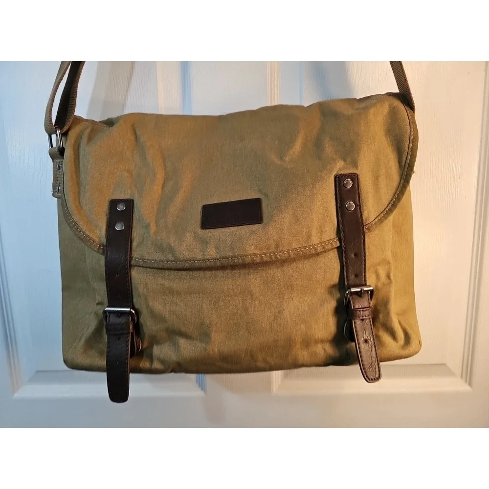 American Eagle Outfitters EUC VTG Canvas Laptop Messenger Bag Briefcase Satchel